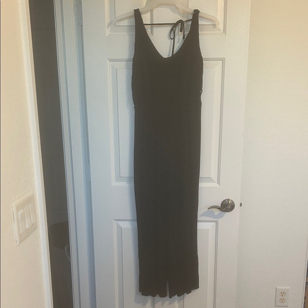 First Love Chic Black Jumpsuit